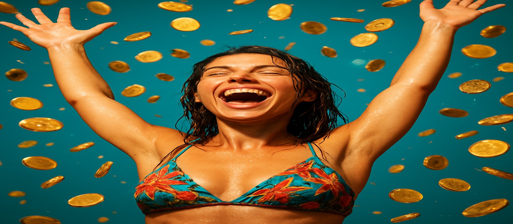 kg99999 মুদ্রার ধারার মাঝে রঙিন পোশাকে এক নারী